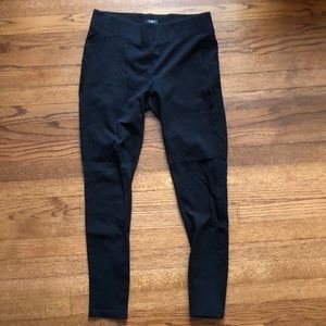 Loft Black Ponte Leggings Medium Tall